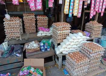 Emak-emak di Kabupaten Jeneponto, Sulawesi Selatan, menjerit dan mengeluh lantaran harga telur ayam meroket.