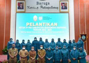 TP PKK Sidrap Dilantik, Ini Pesan Gubernur Andi Sudirman