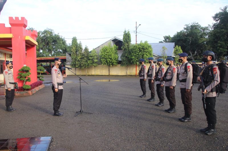 Batalyon C Pelopor Satbrimob Polda Sulsel menggelar apel satuan atau apel Batalyon yang dipimpin langsung oleh Komandan Batalyon ( Danyon) C