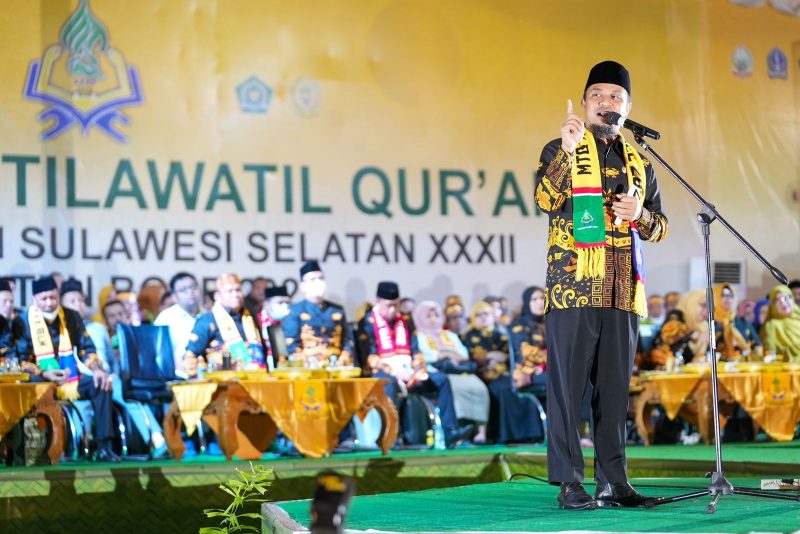 Peraih juara pertama pada setiap cabang lomba pada Musabaqah Tilawatil Qur’an (MTQ) ke XXXII Tingkat Provinsi Sulawesi Selatan