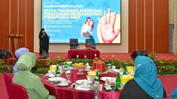 Tim Penggerak PKK Sulsel bekerjasama dengan Andalan Mengaji, menggelar Talkshow Perempuan dan Anak, di Baruga Karaeng Pattingalloang