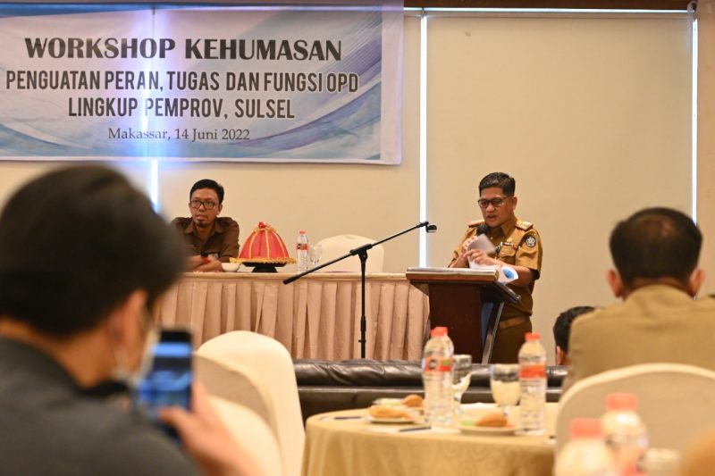 Dinas Komunikasi Informatika Statistik dan Persandian Provinsi Sulawesi Selatan menggelar Workshop Kehumasan yang bertempat di Hotel Wthree