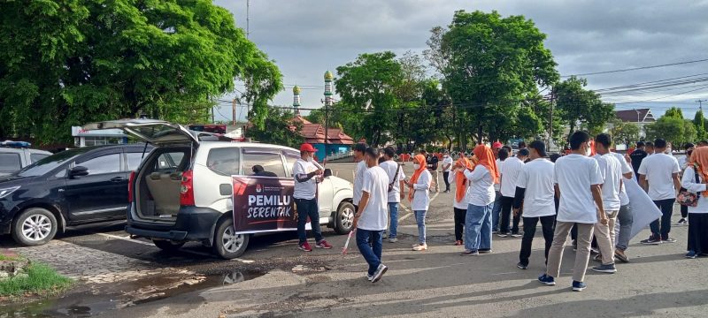 Komisi Pemilihan Umum (KPU) Kabupaten Pangkep menggelar Sosialisasi tahapan Pemilu  yang akan dilaksanakan pada tanggal 14 Februari 2024