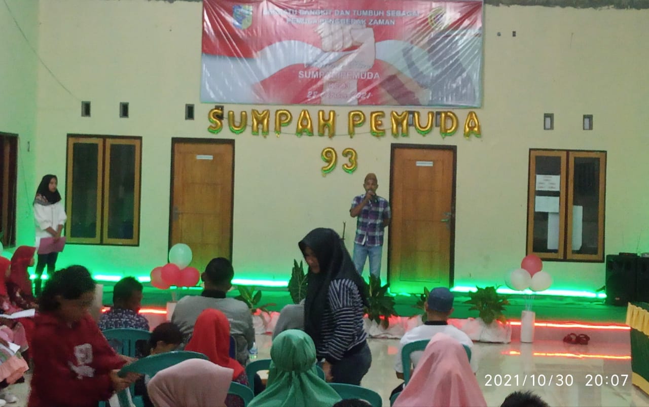 Peringati Hari Sumpah Pemuda, Karang Taruna Desa Binjeita Gelar Lomba Baca Puisi