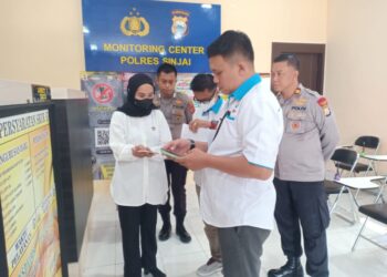 Polres Sinjai mendapat kunjungan kegiatan dari Tim Ombudsman RI wilayah Sulawesi Selatan dalam rangka melakukan penilaian pelayanan publik, Rabu (28/9/2022).