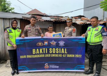 Dalam rangka menyambut hari jadi Bhayangkara Lalu lintas Ke-67, jajaran Satuan Lalu Lintas Polres Bulukumba, gelar kegiatan Bakti sosial