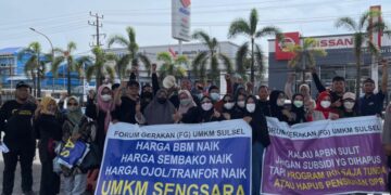 Puluhan perwakilan pelaku dan penggiat usaha mikro, kecil dan menengah (UMKM) Sulsel yang tergabung dalam Forum Gerakan UMKM Sulsel