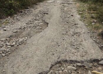 Warga Desa Mangepong Kecamatan Turatea Kabupaten Jenepoto Sulawesi Selatan mengeluhkan jalan yang menuju Ke Kantor Kecamatan Turatea