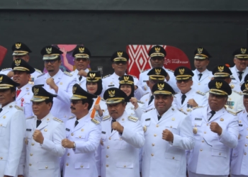 Wabup Sinjai Hadiri Puncak Peringatan Hari Otonomi Daerah XXVII Makassar