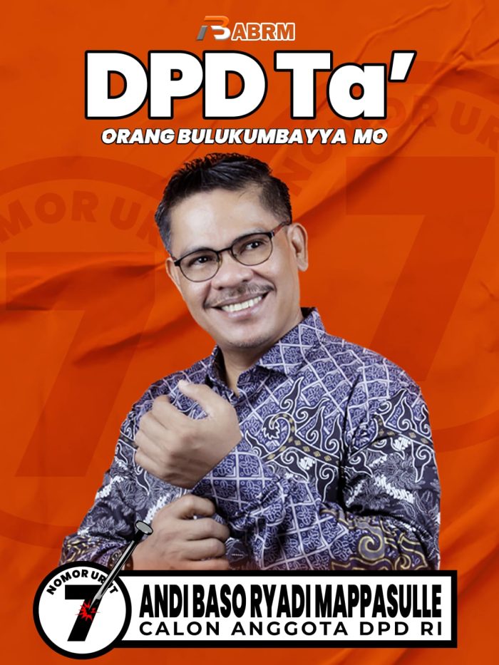 Maju Sebagai Calon Anggota DPD RI, Andi Baso Ryadi Mappasulle Optimis Raih Suara Terbanyak di Kabupaten Bulukumba